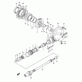 Схема вузла: Редуктор & Карданний вал Suzuki VS800 Intruder 800