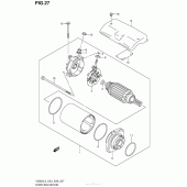 Схема узла: Стартер электрический для Suzuki VZ800 Boulevard M50