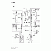 Схема узла: Вилка передней оси для Suzuki VZ1600 Marauder M1600