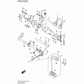 Схема вузла: Копірний вал & Вилки & Вал перемикання для Suzuki VZ800 Boulevard M50