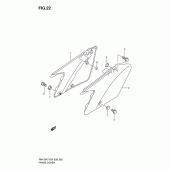 Схема вузла: Бічні панелі для Suzuki RM125