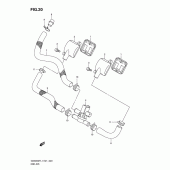 Схема узла: Система индукции воздуха для Suzuki GSX650