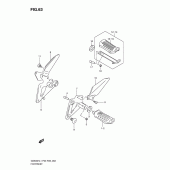 Схема вузла: Підніжки для Suzuki GS500