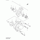 Схема вузла: Водяний насос Suzuki UC125 Epicuro