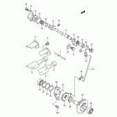 Схема узла: Клапан выхлопа для Suzuki RM250