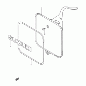 Схема вузла: Передній щит (Model k/l/m) для Suzuki RM250