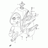 Схема вузла: Паливний бак (Model x) для Suzuki DR350