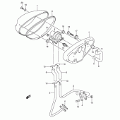 Схема вузла: Система індукції повітря для Suzuki VL1500 Intruder C1500/Boulevard C90