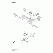 Схема вузла: Підставка для Suzuki AN400 Burgman (EU analogue of SkyWave)