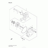 Схема узла: Водяной насос для Suzuki GSX-R600