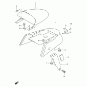 Схема вузла: Задній підсідельний обтічник (Model v/w/x/y) для Suzuki TU250