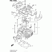 Схема вузла: Головка циліндра (Задня) для Suzuki VZ1500 Boulevard M90