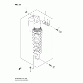 Схема узла: Задний амортизатор для Suzuki DR-Z400 DR-Z400SM