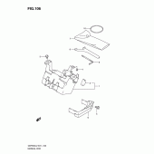 Схема вузла: Бардачок & Інструмент (Gsf650sual2 e21) для Suzuki GSF650 Bandit S