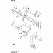 Схема узла: Копирный вал & Вилки & Вал переключения для Suzuki VZ800 Boulevard M50
