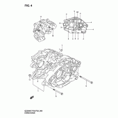 Схема узла: Картер двигателя для Suzuki GZ250 Marauder