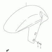 Схема узла: Переднее крыло для Suzuki GSX-R750