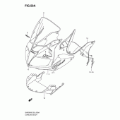 Схема узла: Передний обтекатель (Model k9 with cowling) для Suzuki SV650