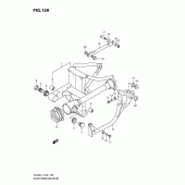 Схема узла: Задний рычаг подвески для Suzuki VL800 Intruder C800/ Boulevard C50
