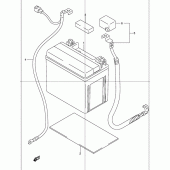 Схема вузла: Акумулятор для Suzuki GSF1200 Bandit