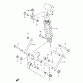 Схема вузла: Важіль прогресії для Suzuki GSX-R600