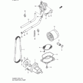 Схема вузла: Масляний насос & Паливний насос (Model k1/k2/k3/k4) для Suzuki VL800 Intruder Volusia