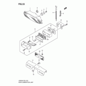 Схема узла: Задний фонарь (Стоп-сигнал) для Suzuki VZ800 Intruder M800/ Boulevard M50