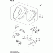 Схема узла: Задний фонарь (Стоп-сигнал) (Vl800L4 E28) для Suzuki VL800 Boulevard C50C
