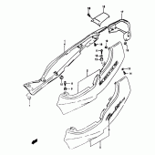 Схема вузла: Бічні панелі (Model t) для Suzuki GSF1200 Bandit