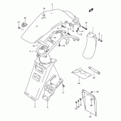 Схема узла: Заднее крыло (Model x) для Suzuki DR350