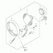 Схема узла: Фара (E24) для Suzuki GZ250 Marauder