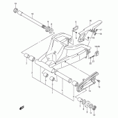 Схема узла: Задний рычаг подвески для Suzuki GSX-R600