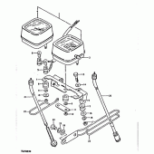Схема узла: Спидометр & Тахометр для Suzuki TS250