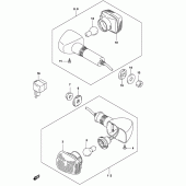 Схема вузла: Поворотники (Gs500fk4/fuk4) для Suzuki GS500