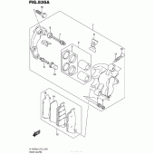Схема вузла: Передній гальмівний супорт для Suzuki VL1500 Boulevard C90 BOSS