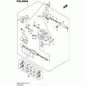 Схема вузла: Задній гальмівний супорт для Suzuki AN400 Burgman (EU analogue of SkyWave)
