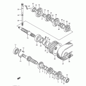 Схема вузла: Трансмісія для Suzuki LS650 Savage