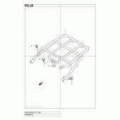Схема вузла: Багажник (En125-2ak3/ak7/ak8) для Suzuki EN125