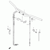 Схема узла: Руль & Тросики для Suzuki DR-Z250