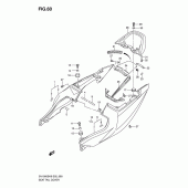 Схема узла: Задний подседельный обтекатель (Sv1000sk6/s1k6/s2k6/sk7/s2k7) для Suzuki SV1000