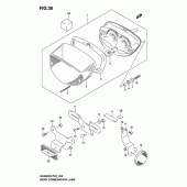 Схема узла: Задний фонарь (Стоп-сигнал) (Model k3) для Suzuki GS500