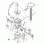 Схема вузла: Карбюратор для Suzuki LS650 Savage