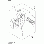 Схема узла: Воздушный фильтр для Suzuki LS650 Boulevard S40