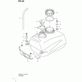 Схема узла: Топливный бак для Suzuki UH200 Burgman