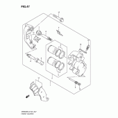 Схема узла: Передний тормозной суппорт для Suzuki DR650 DR650SE