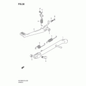 Схема вузла: Підставка для Suzuki RV125