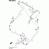 Схема вузла: Система вентиляції бензобака (Gsx-R1000L6 E33) для Suzuki GSX-R1000