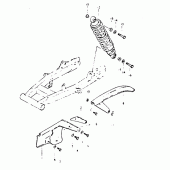Схема узла: Кожух цепной передачи для Suzuki DR400