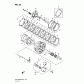 Схема вузла: Зчеплення для Suzuki GSF1250 Bandit S