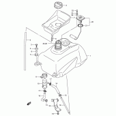 Схема вузла: Паливний бак для Suzuki UH150 Burgman